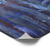 Vrouw- en bosdierenbrokken. poster (Hoek)