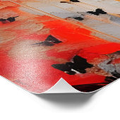 Vrouw en Butterflies Messy Painting Foto Afdruk (Hoek)