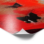 Vrouw en Butterflies Messy Painting Foto Afdruk (Hoek)