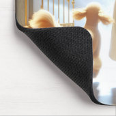 Vrouw en Goldendoodle bij de Hemelpoort Muismat (Hoek)