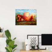 Vrouw en Haar Thuis Poster (Thuiskantoor)