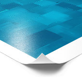 Vrouw en hert in besneeuwd berkenbos per hut foto afdruk (Hoek)