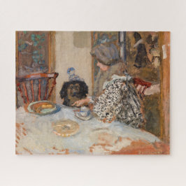Vrouw en hond aan tafel | Paul Bonnard | Legpuzzel