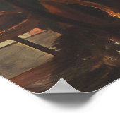 Vrouw en Hond Portretkunst Poster (Hoek)