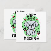 Vrouw en hond vermist (Voorkant / Achterkant)