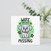 Vrouw en hond vermist (Staand voorkant)