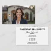 Vrouw en Huis Vastgoed Visitekaartje (Voorkant / Achterkant)