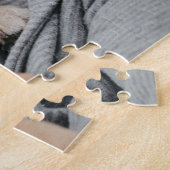 Vrouw en huisdier legpuzzel (Zijkant)