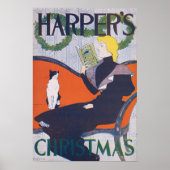 Vrouw en kat, Edward Penfield Poster (Voorkant)