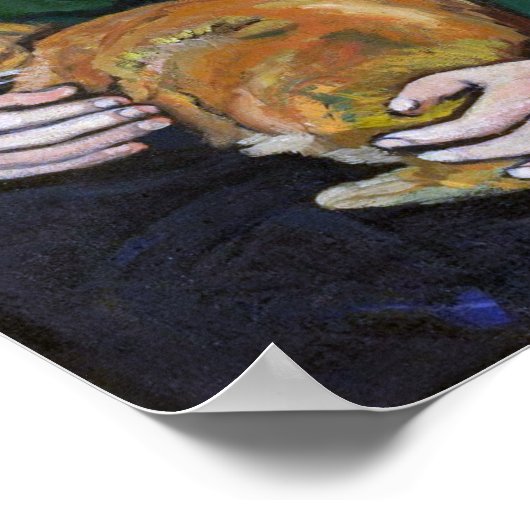 Vrouw en Kat, Suzanne Valadon Poster (Hoek)