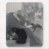 Vrouw en katten, Alexandre Steinlen Muismat (Voorkant)