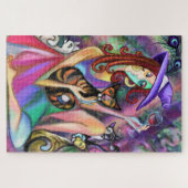 Vrouw en katten puzzel (Horizontaal)