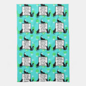 Vrouw en Katten zullen doen wat zij willen Theedoek (Verticaal)