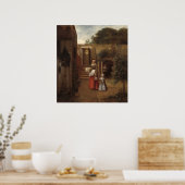 Vrouw en kind - Pieter de Hooch Fine Art Poster (Keuken)