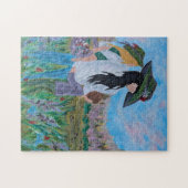 Vrouw en kinderen vasthoudend schilderij legpuzzel (Horizontaal)