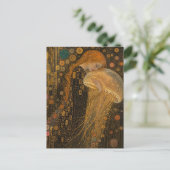 Vrouw en kwal nep Klimt Briefkaart (Staand voorkant)