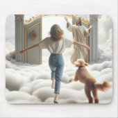 Vrouw en Labradoodle bij de Hemelpoort Muismat (Voorkant)