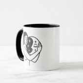 Vrouw en maan mok (Voorkant links)