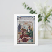 Vrouw en Man Pillars op zijkanten Briefkaart (Staand voorkant)