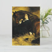 Vrouw en paarden aankondiging (Staand voorkant)
