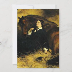 Vrouw en paarden aankondiging