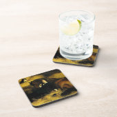 Vrouw en paarden bier onderzetter (Rechterzijde)