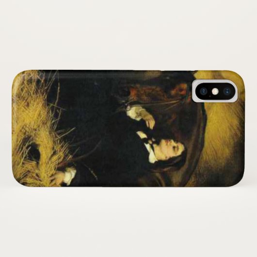 Vrouw en paarden Case-Mate iPhone case (Achterkant (horizontaal))