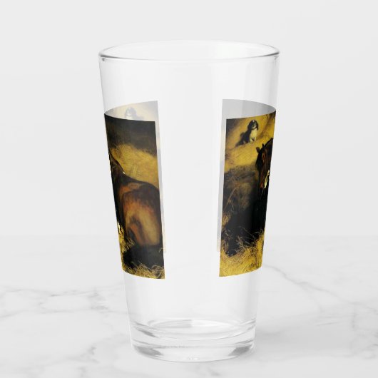 Vrouw en paarden glas (Rechts)