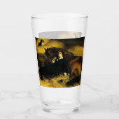 Vrouw en paarden glas (Voorkant)