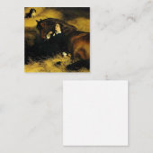 Vrouw en paarden informatiekaartje (Voorkant / Achterkant)