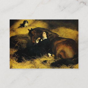 Vrouw en paarden informatiekaartje