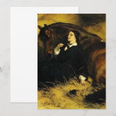 Vrouw en paarden kaart (Voorkant / Achterkant)