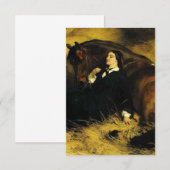 Vrouw en paarden kaart (Voorkant / Achterkant)