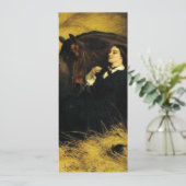 Vrouw en paarden kaart (Staand voorkant)