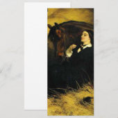 Vrouw en paarden kaart (Voorkant / Achterkant)