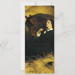 Vrouw en paarden kaart