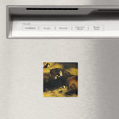 Vrouw en paarden magneet (Insitu (Vaatwasser))