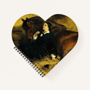 Vrouw en paarden notitieboek