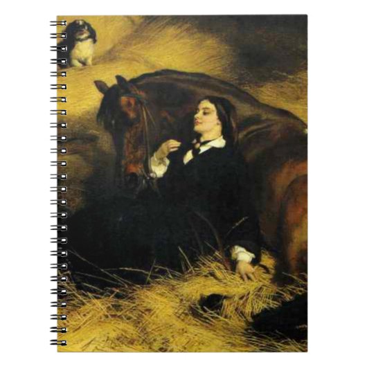 Vrouw en paarden notitieboek (Voorkant)