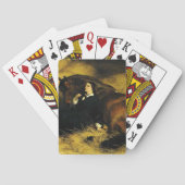 Vrouw en paarden pokerkaarten (Achterkant)