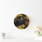 Vrouw en paarden ronde klok (Huis)