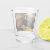 Vrouw en paarden shot glas (Achterkant)