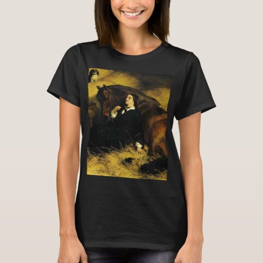 Vrouw en paarden t-shirt (Voorkant)