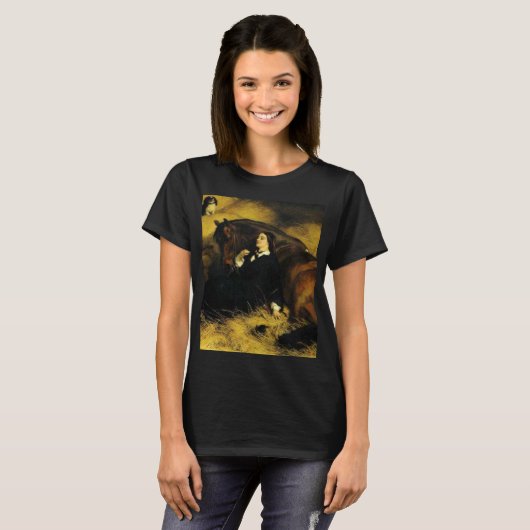 Vrouw en paarden t-shirt (Voorkant volledig)