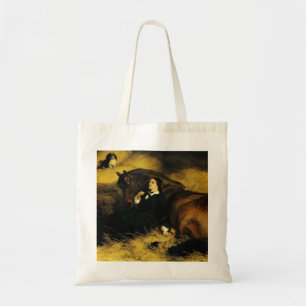 Vrouw en paarden tote bag
