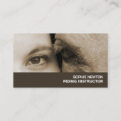 Vrouw en paarden, uitwijkinstructeur, Academie Visitekaartje (Voorkant)