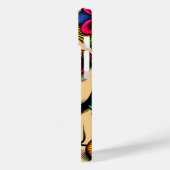 Vrouw en papegaai in de park Pop Art  Case-Mate iPhone Case (Achterkant / Links)