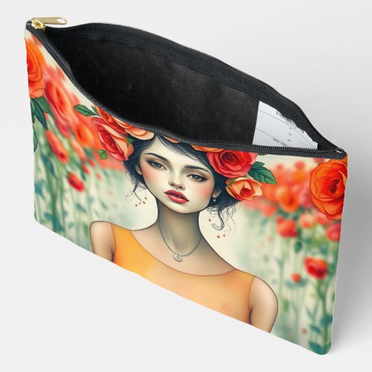 Vrouw en Rozen Etui (Open)