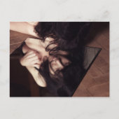 Vrouw en spiegel briefkaart (Voorkant)