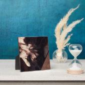 Vrouw en spiegel fotoplaat (Insitu)